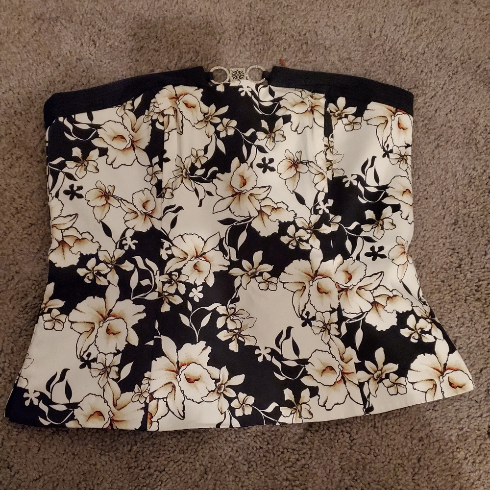 White House Black Market strapless top